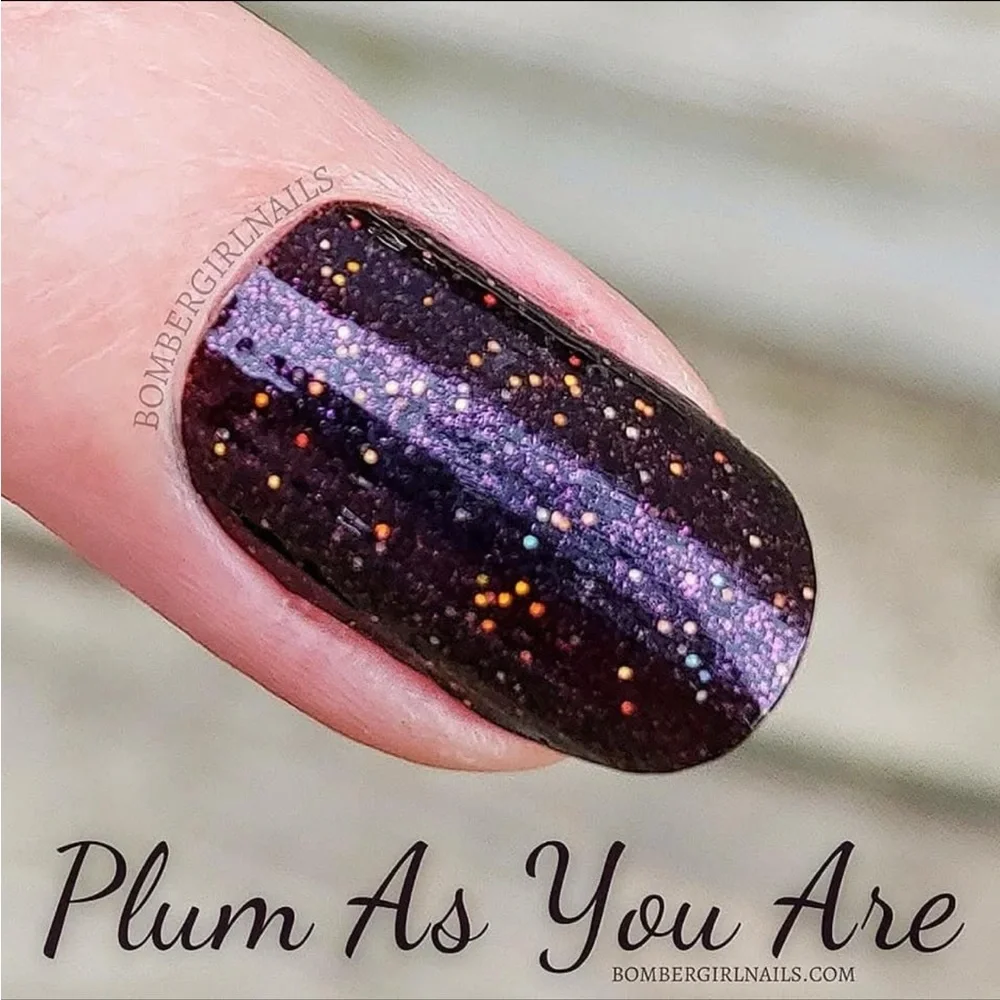 *Exclusive* Color Street: Plum As You Are | Purple Blackberry Glitter Fall Dark - Picture 11 of 15